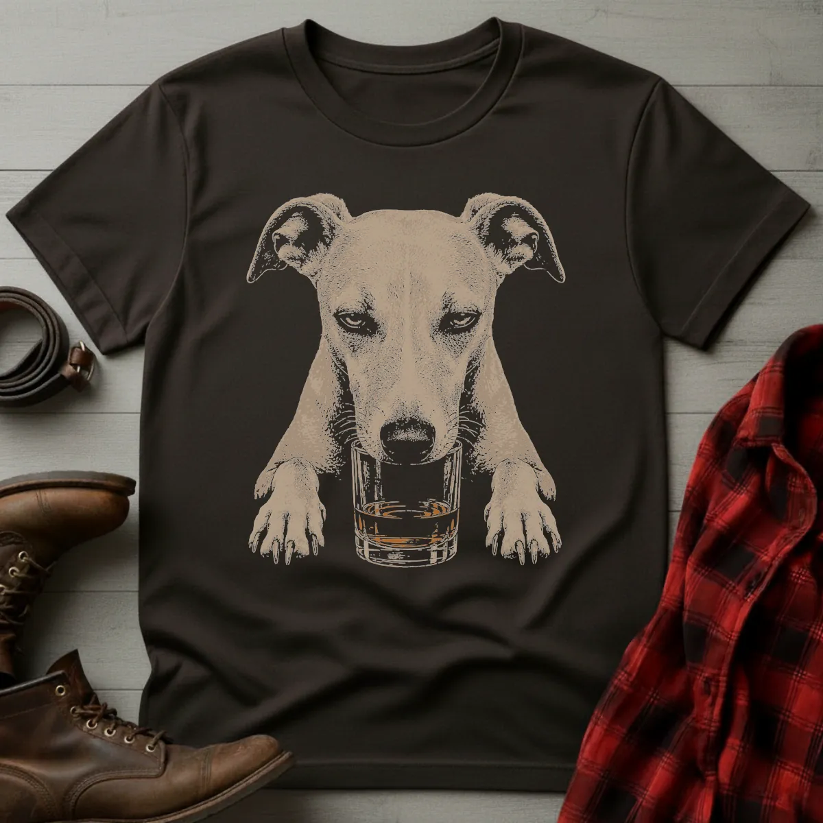 Whiskey Dog Whippet T-Shirt