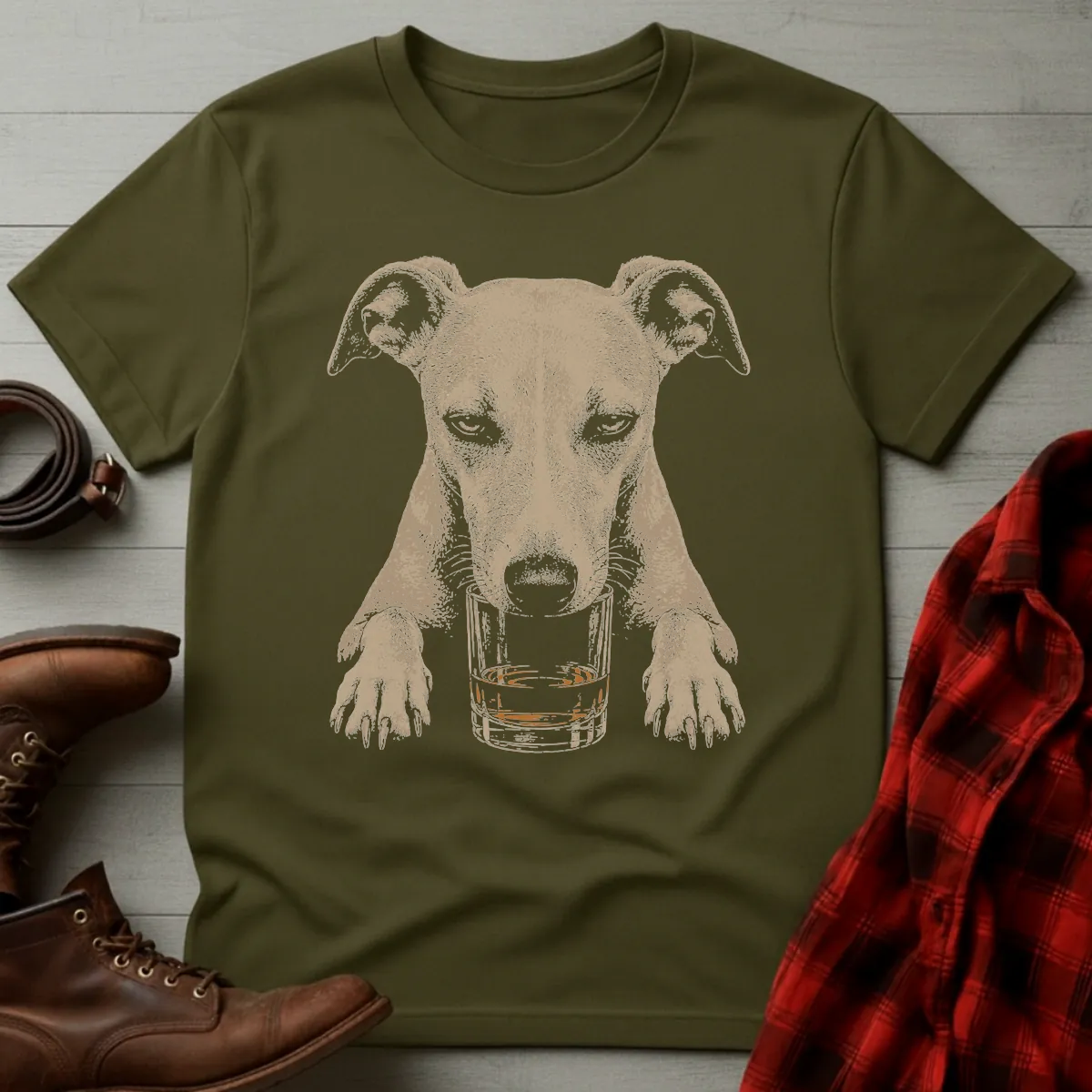 Whiskey Dog Whippet T-Shirt