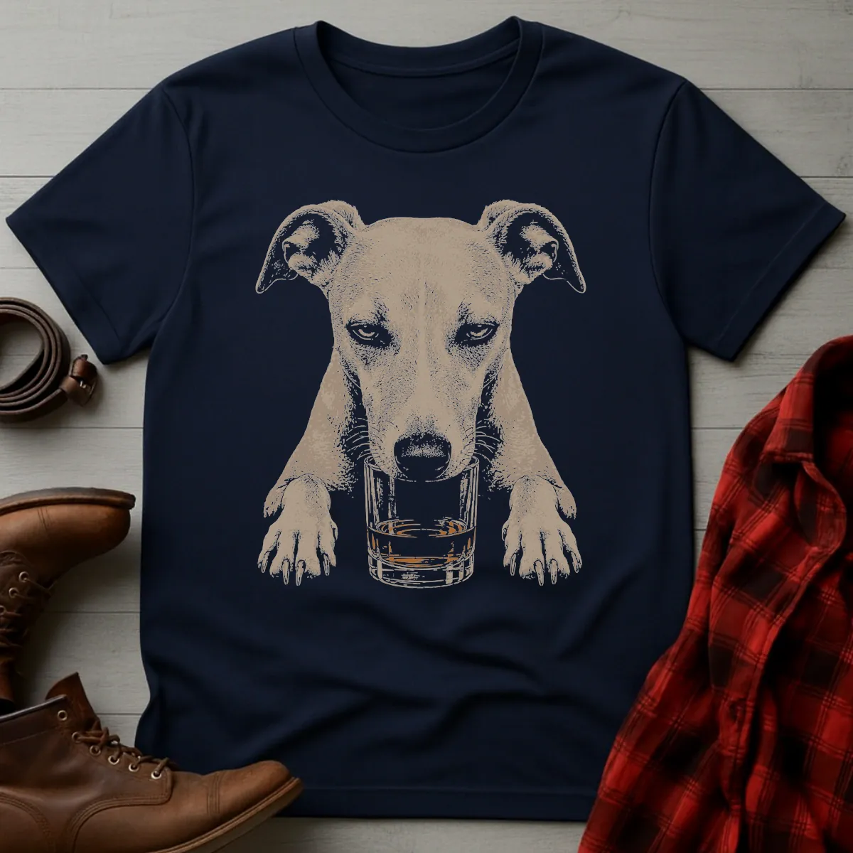 Whiskey Dog Whippet T-Shirt