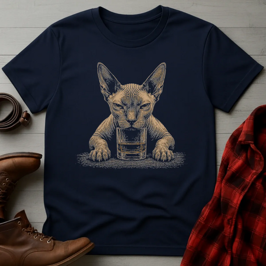 Whiskey Cat Sphynx T-Shirt