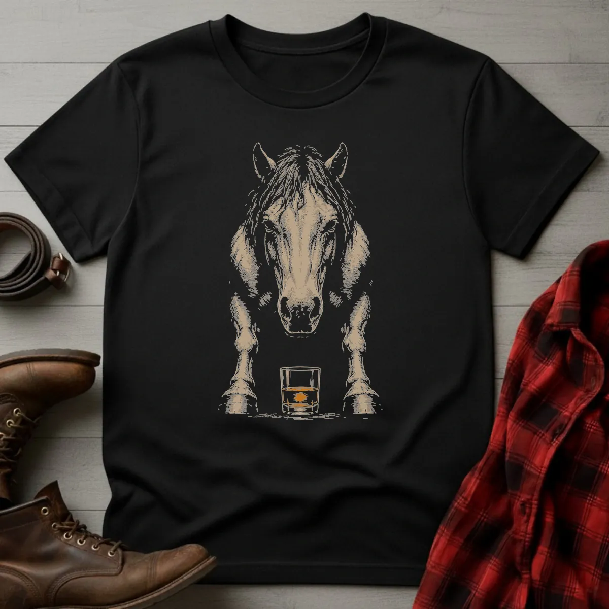 American Quarter Horse Whiskey T-Shirt