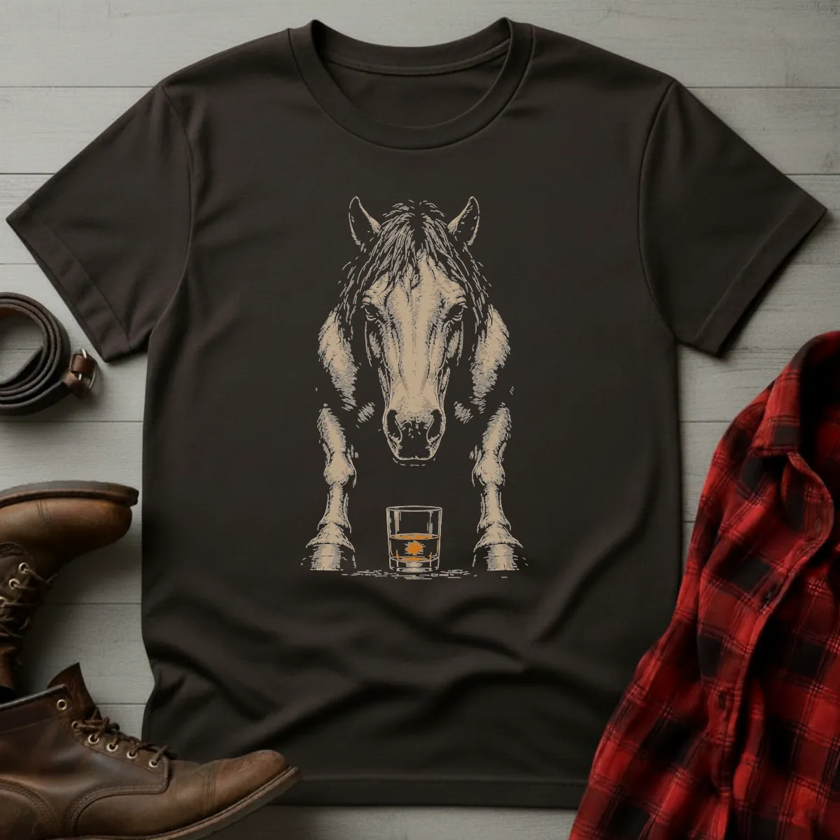 American Quarter Horse Whiskey T-Shirt