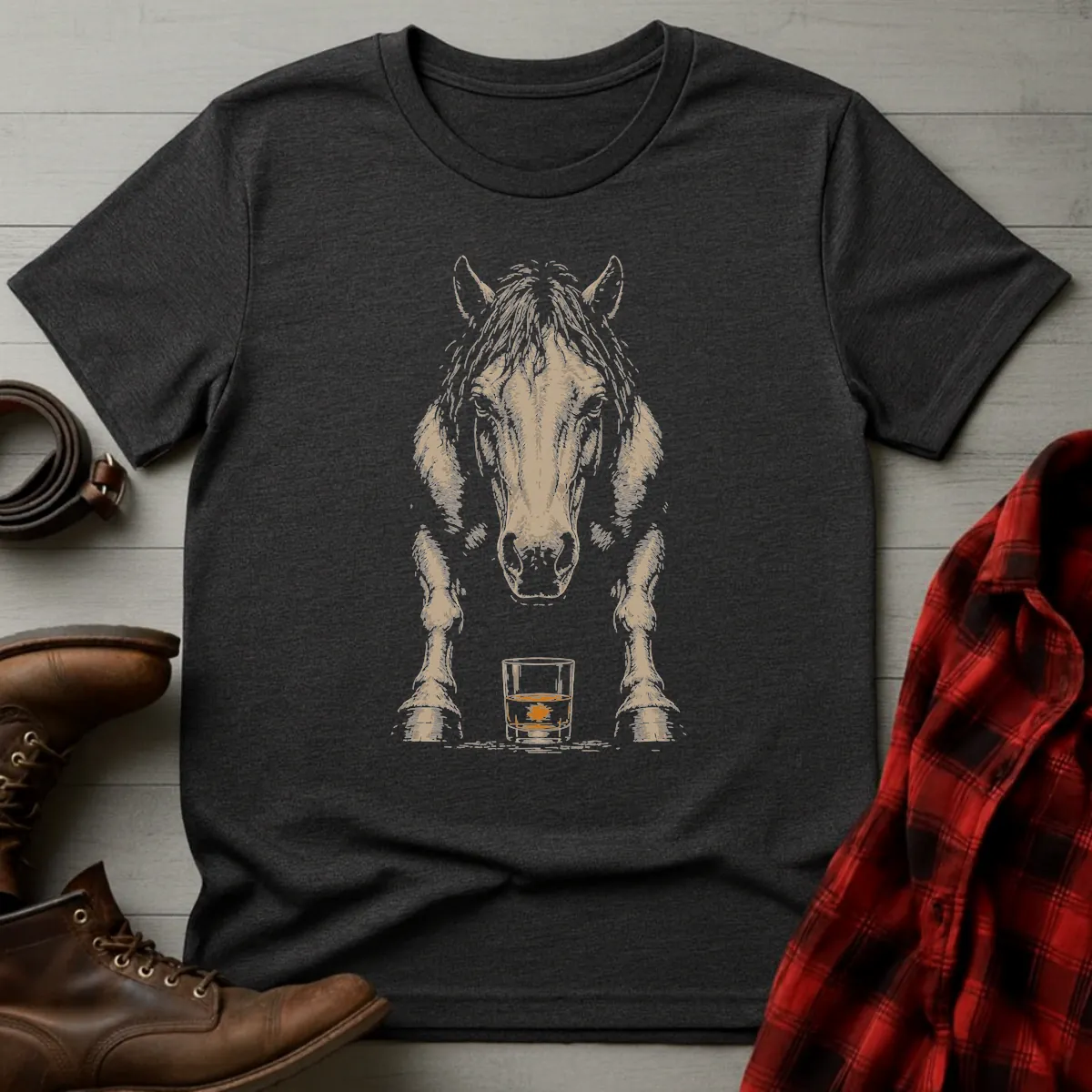 American Quarter Horse Whiskey T-Shirt
