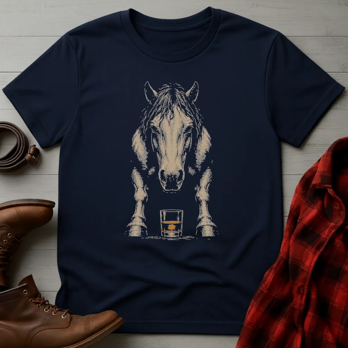 American Quarter Horse Whiskey T-Shirt