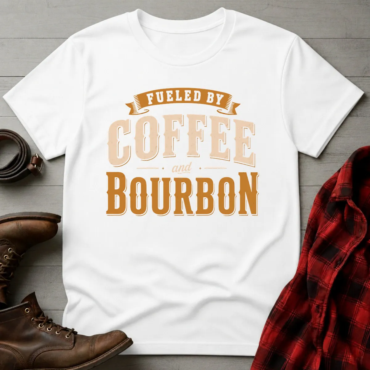 Fueled by Coffee and Bourbon T-Shirt