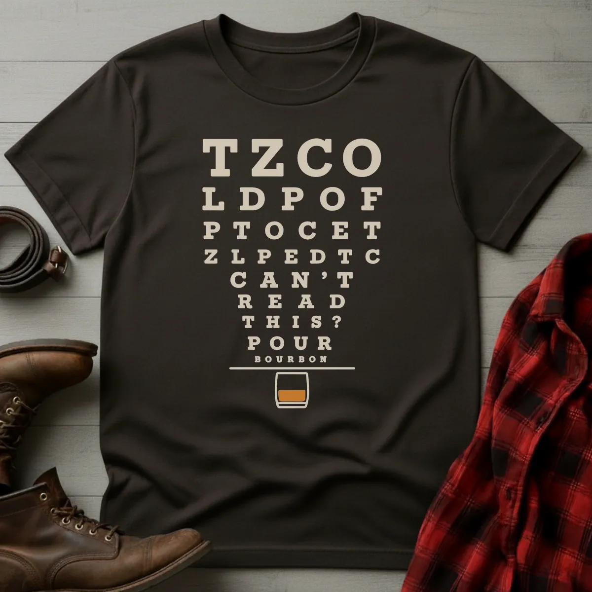 Bourbon Eye Chart T-Shirt
