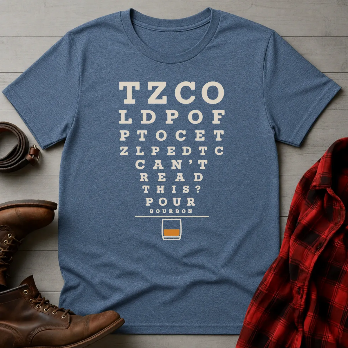 Bourbon Eye Chart T-Shirt
