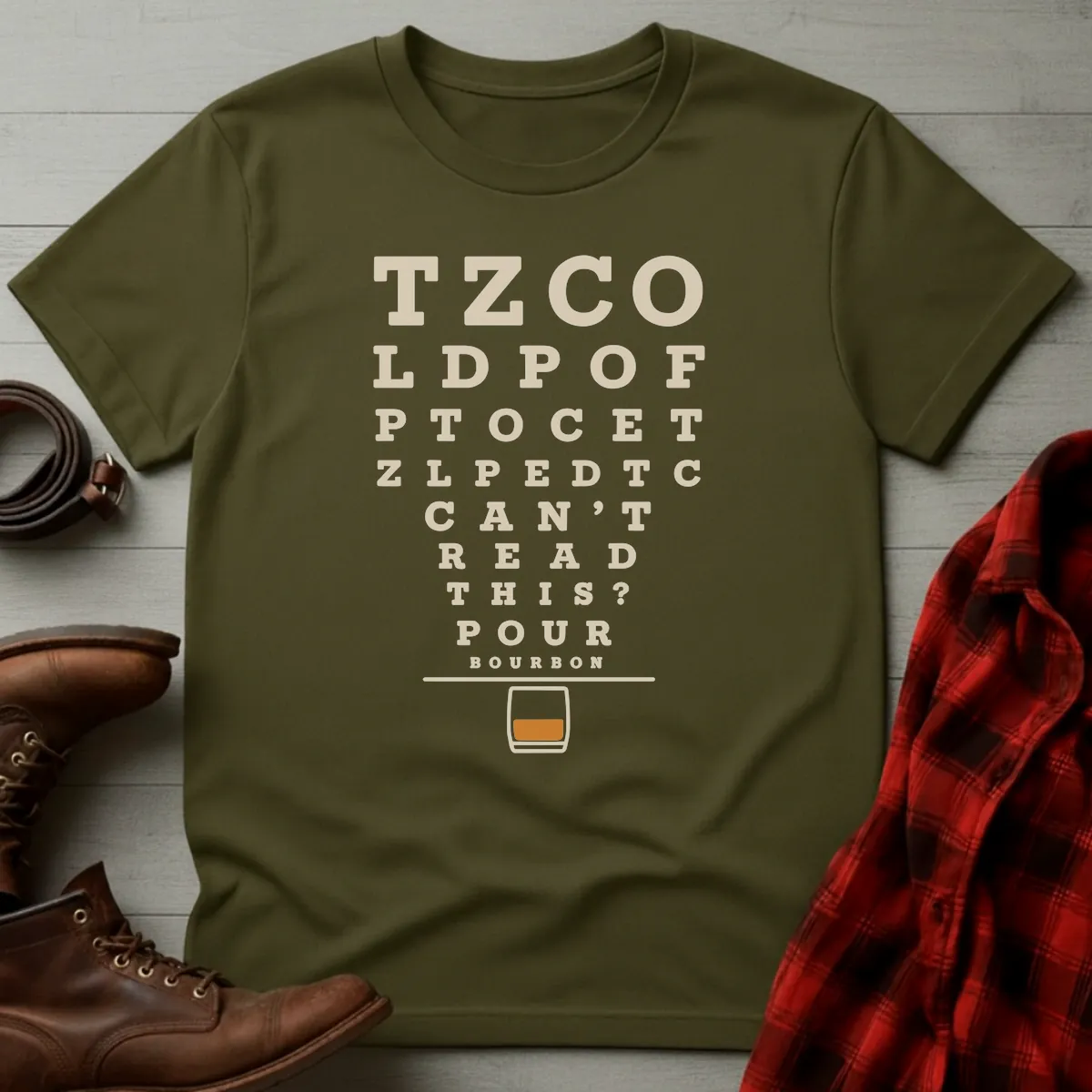 Bourbon Eye Chart T-Shirt