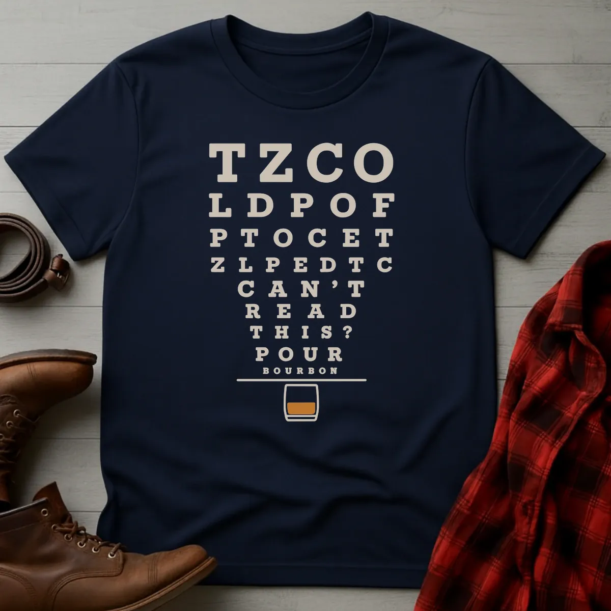 Bourbon Eye Chart T-Shirt