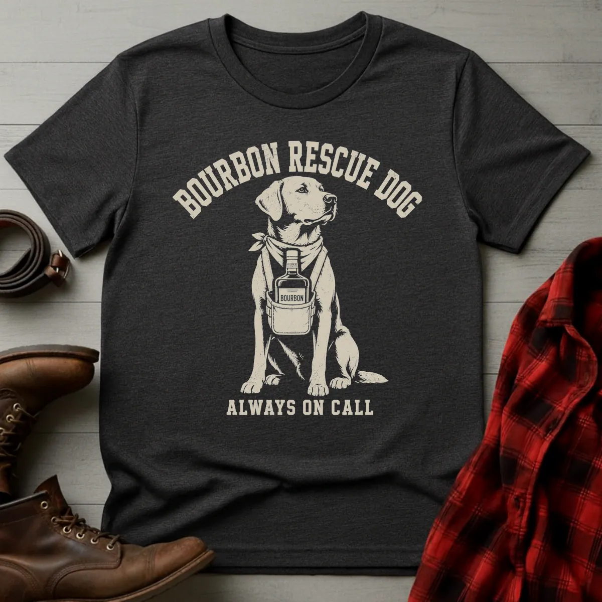 Bourbon Rescue Dog T-Shirt