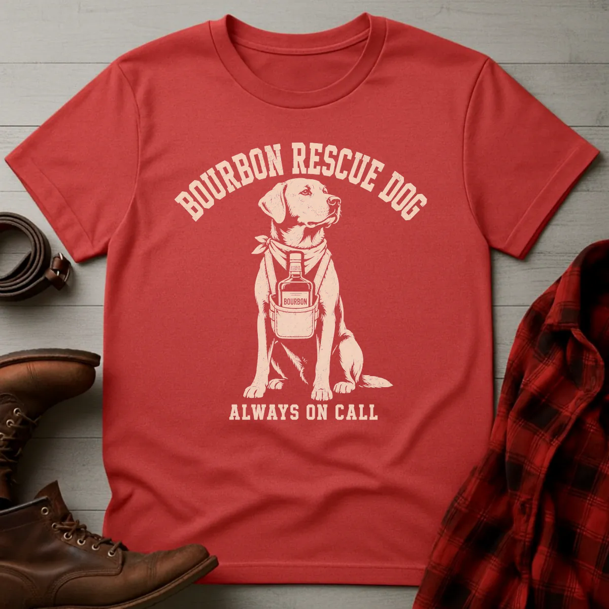 Bourbon Rescue Dog T-Shirt