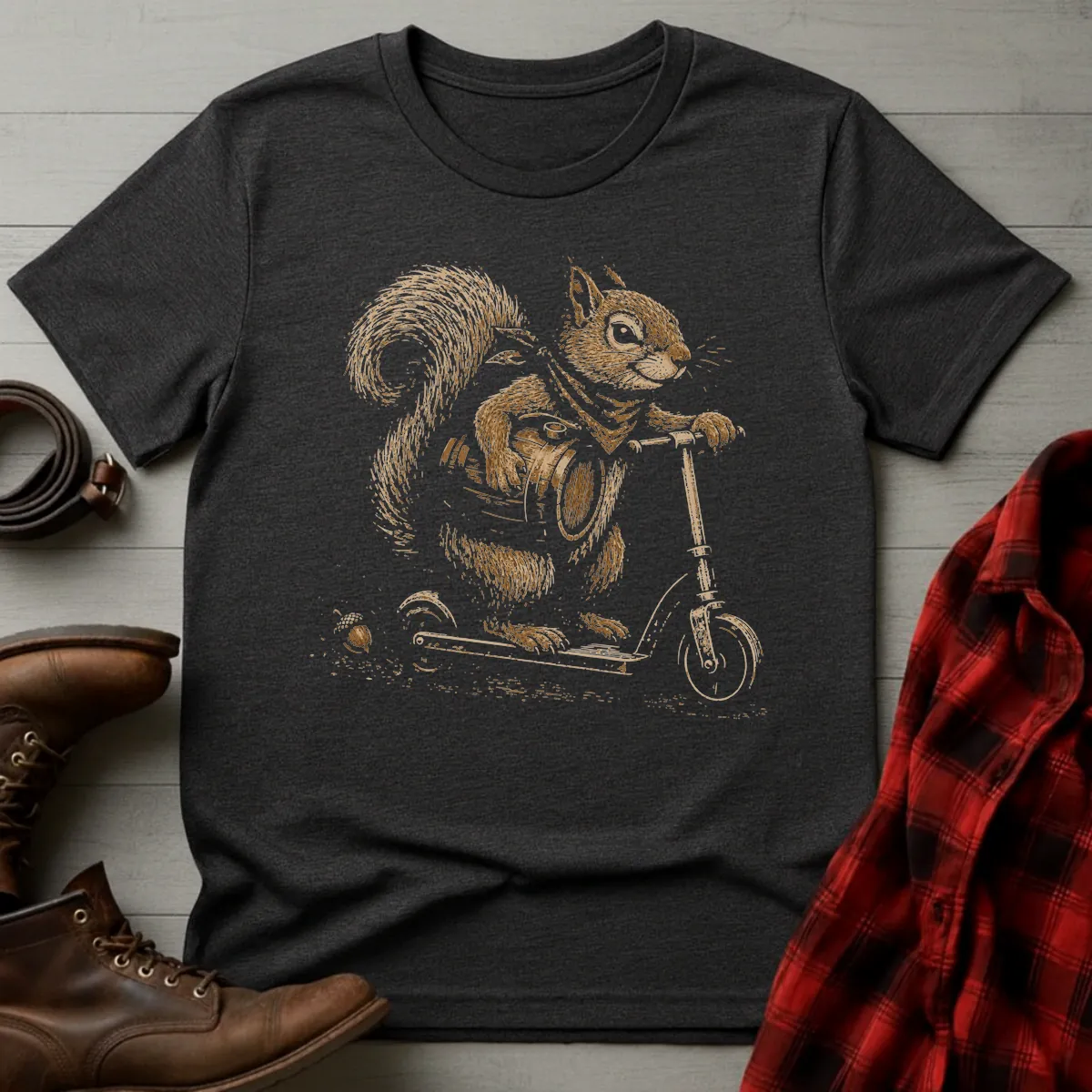 Bourbon Scooter Squirrel T-Shirt