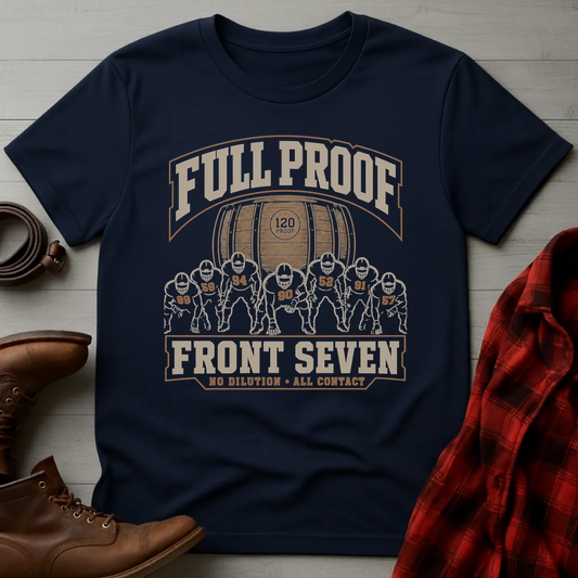 Bourbon Full Proof Front Seven Football T-Shirt