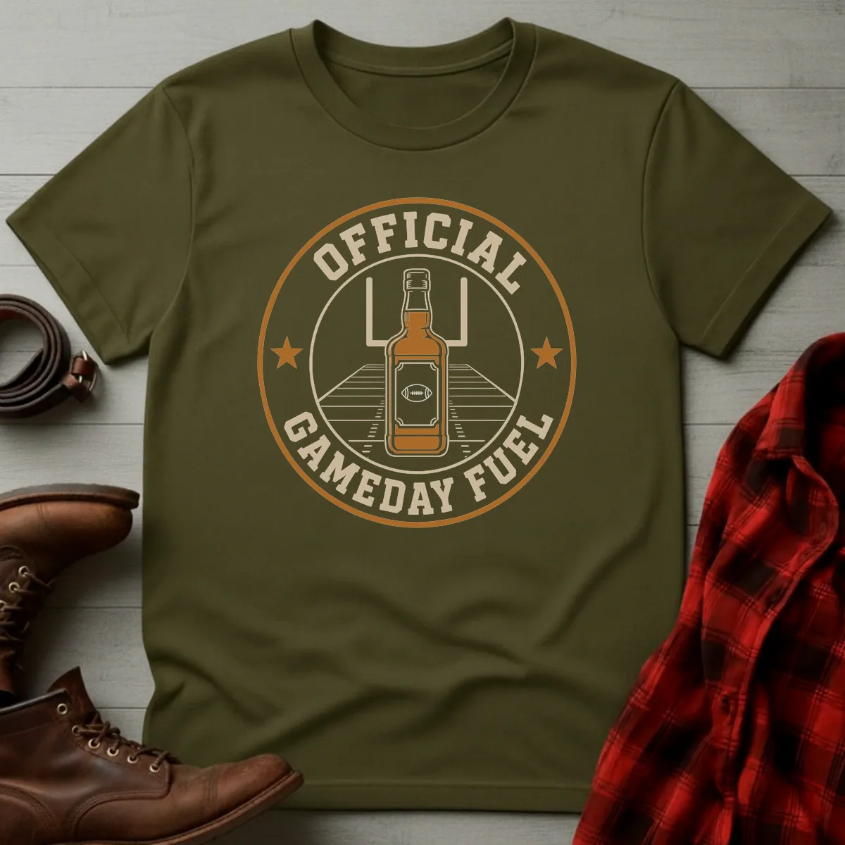 Bourbon Official Gameday Fuel Football T-Shirt