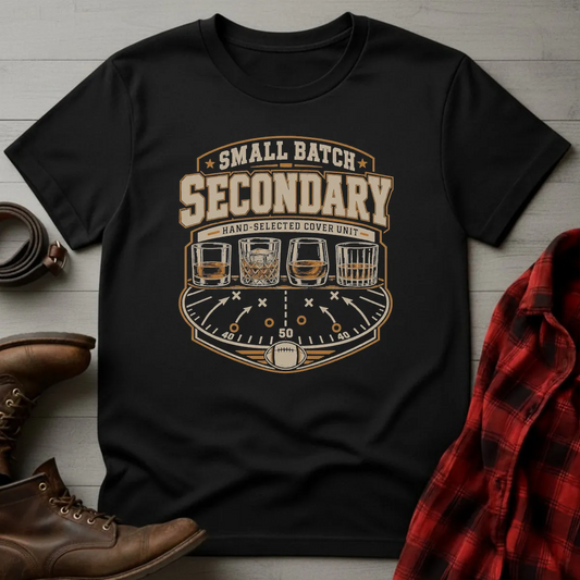 Bourbon Small Batch Secondary Football T-Shirt