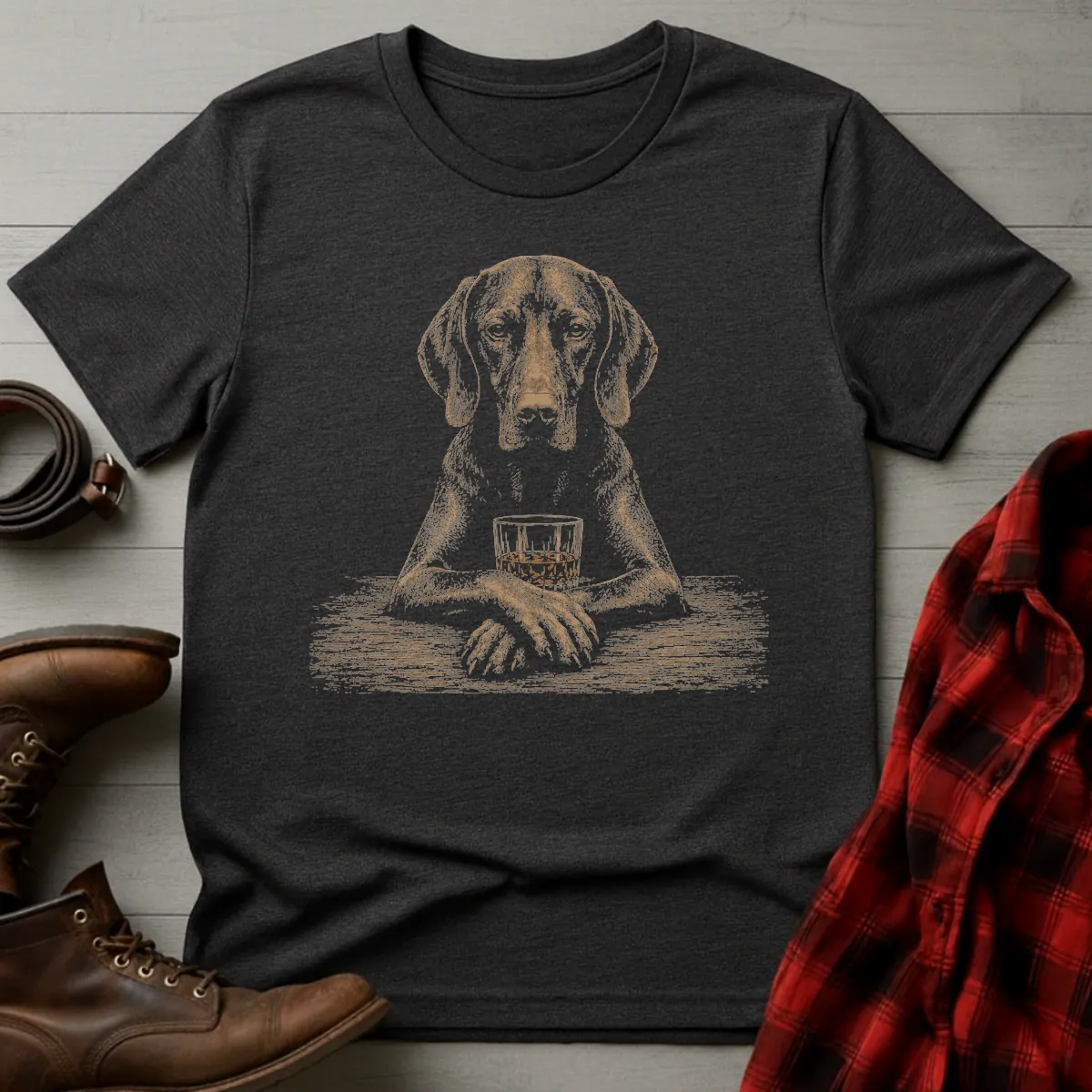 Whiskey Dog Vizsla Paws T-Shirt
