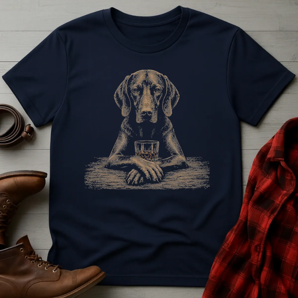 Whiskey Dog Vizsla Paws T-Shirt