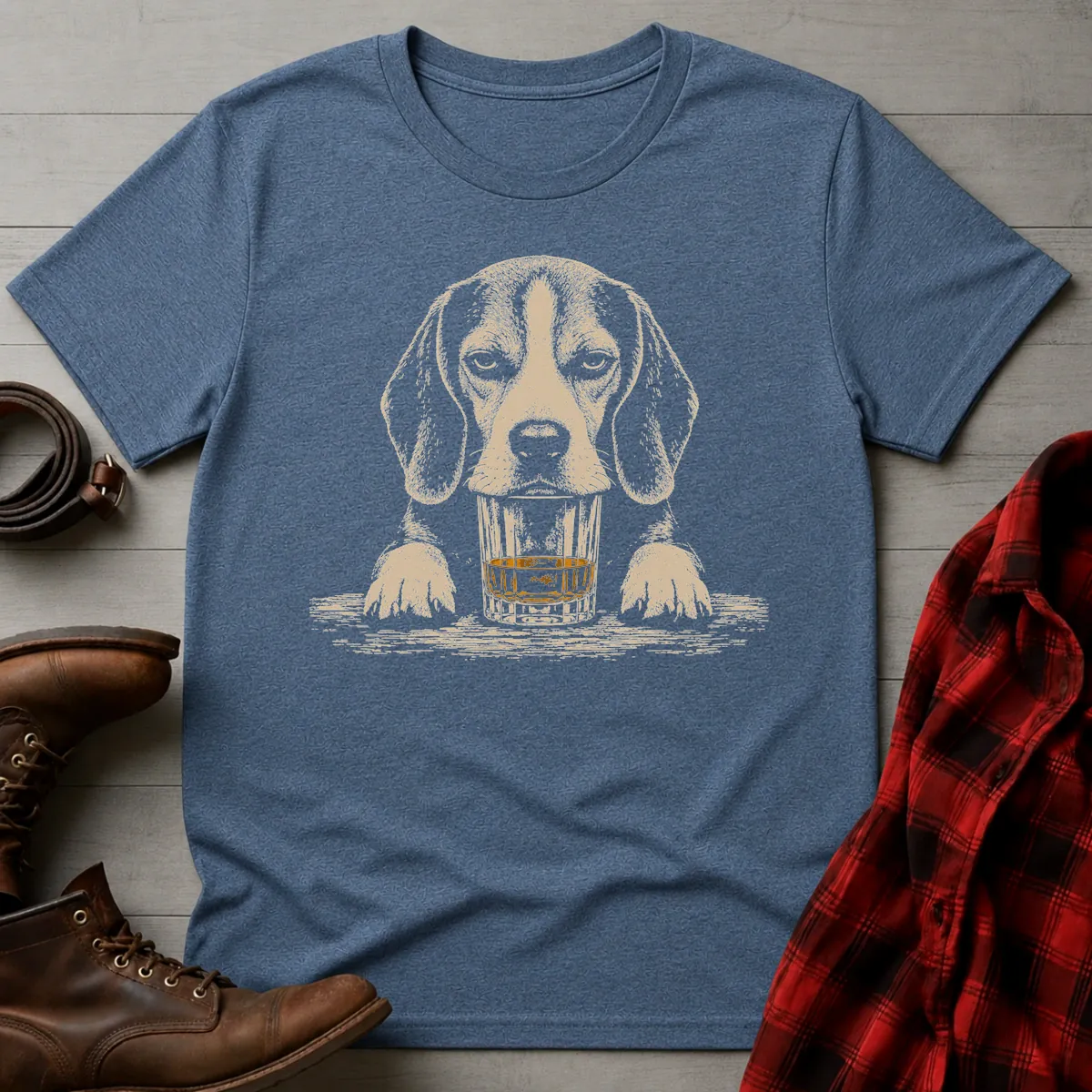 Whiskey Dog Beagle Paws T-Shirt