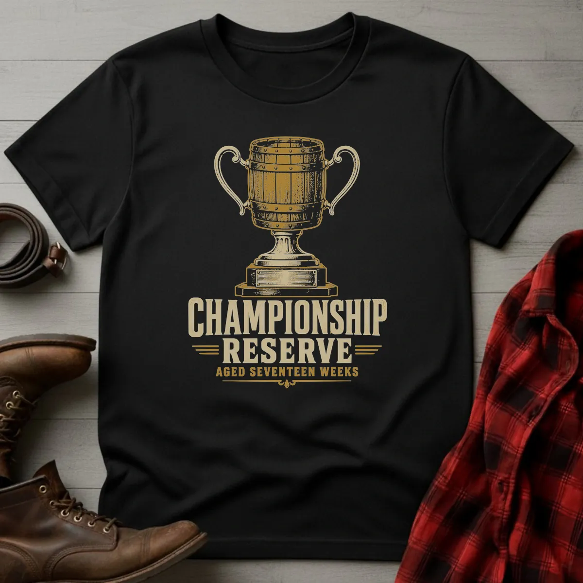 Championship Reserve Bourbon Fantasy Football T-Shirt