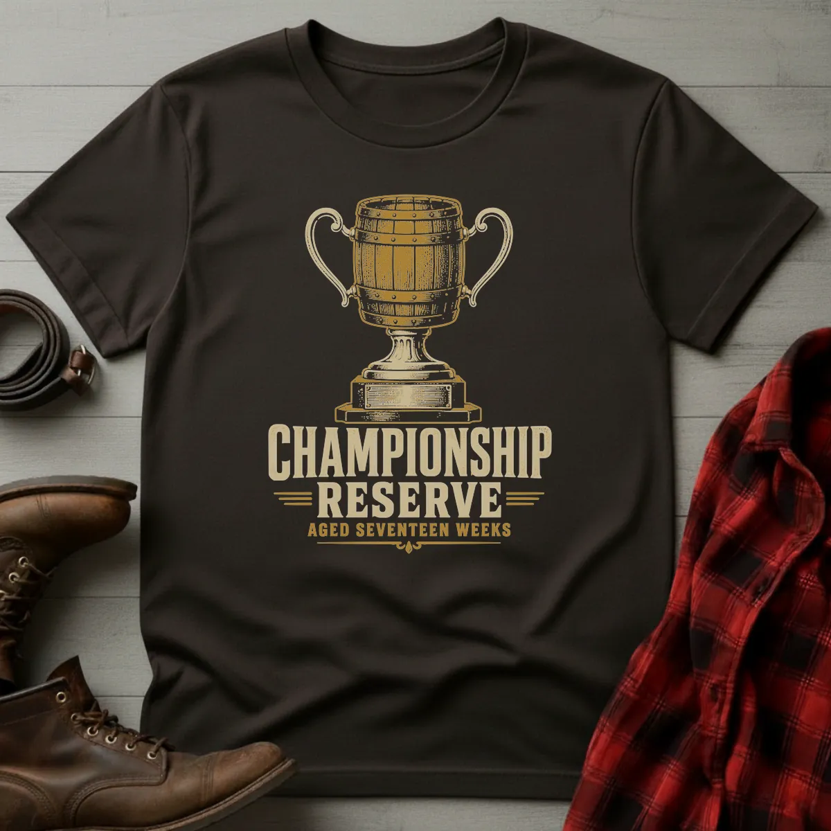 Championship Reserve Bourbon Fantasy Football T-Shirt