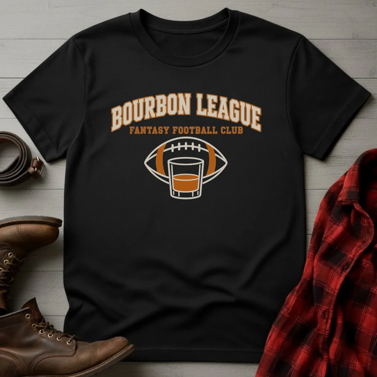 Bourbon League Fantasy Football T-Shirt