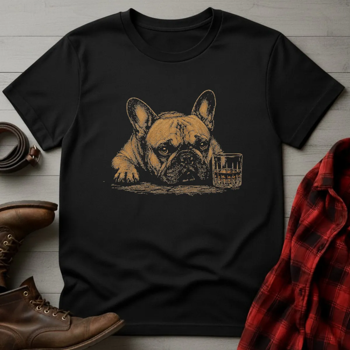 Whiskey Dog Frenchie Companion T-Shirt