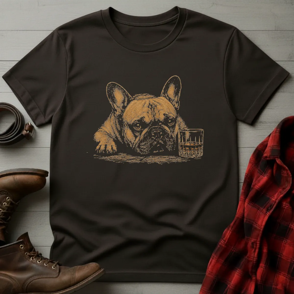 Whiskey Dog Frenchie Companion T-Shirt
