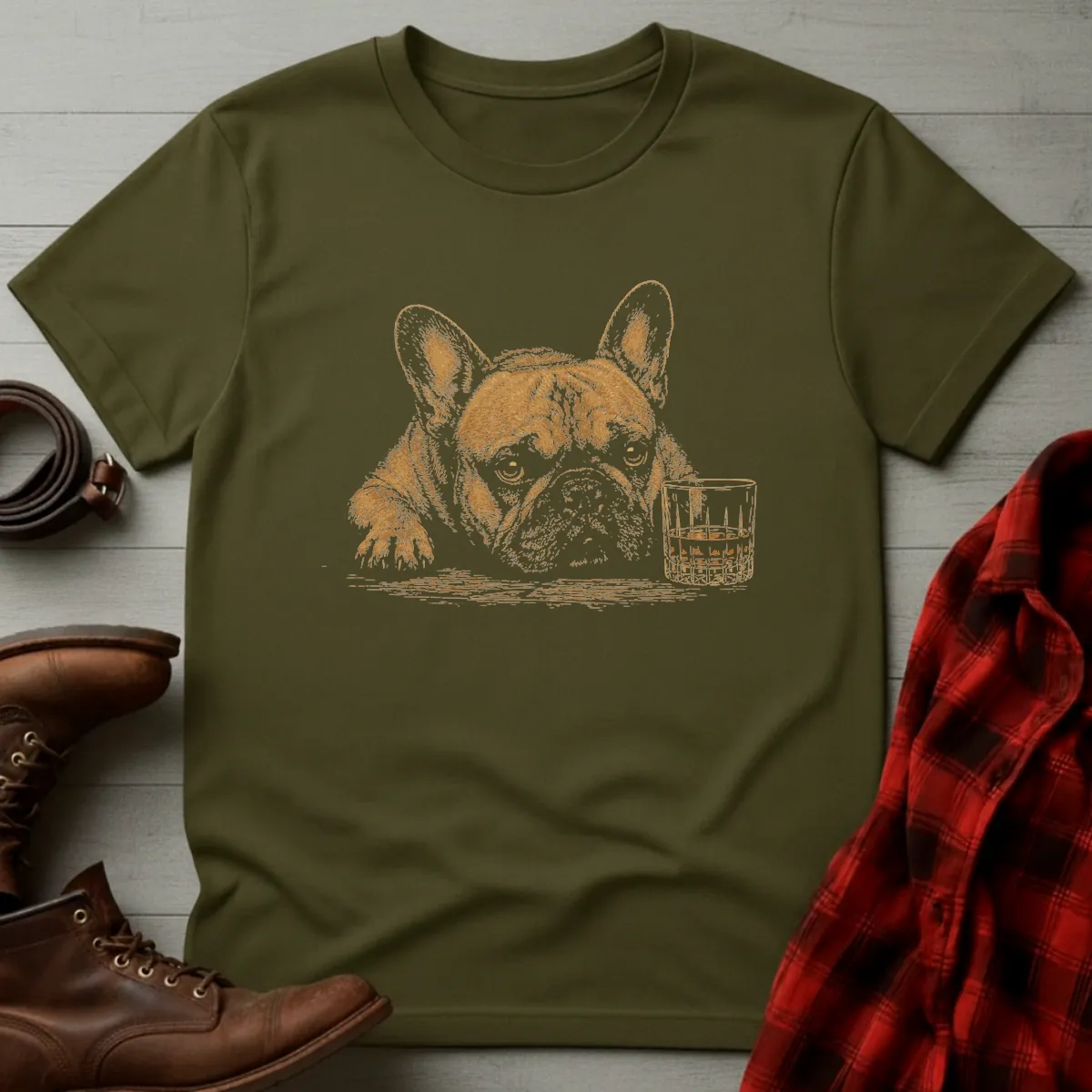 Whiskey Dog Frenchie Companion T-Shirt