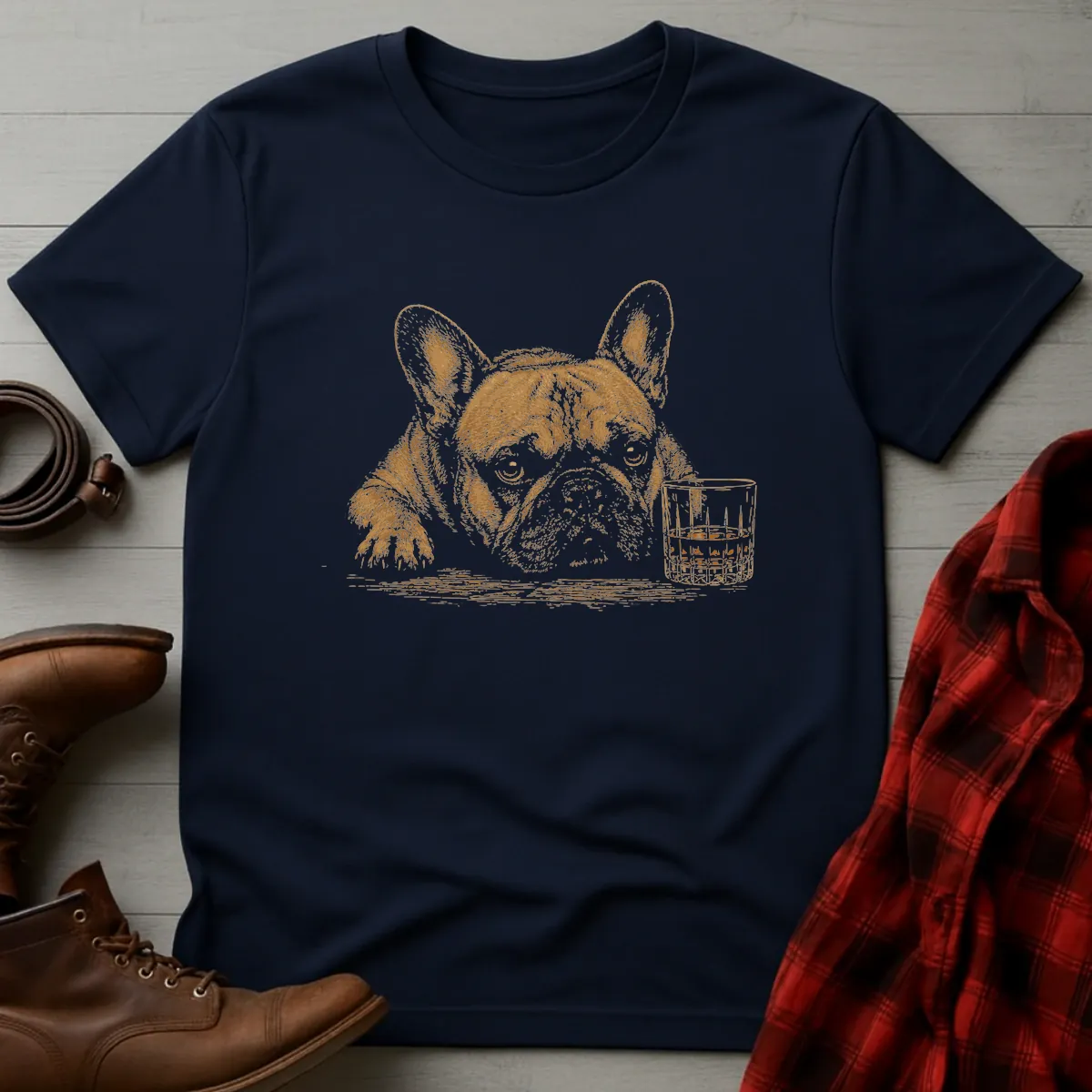 Whiskey Dog Frenchie Companion T-Shirt