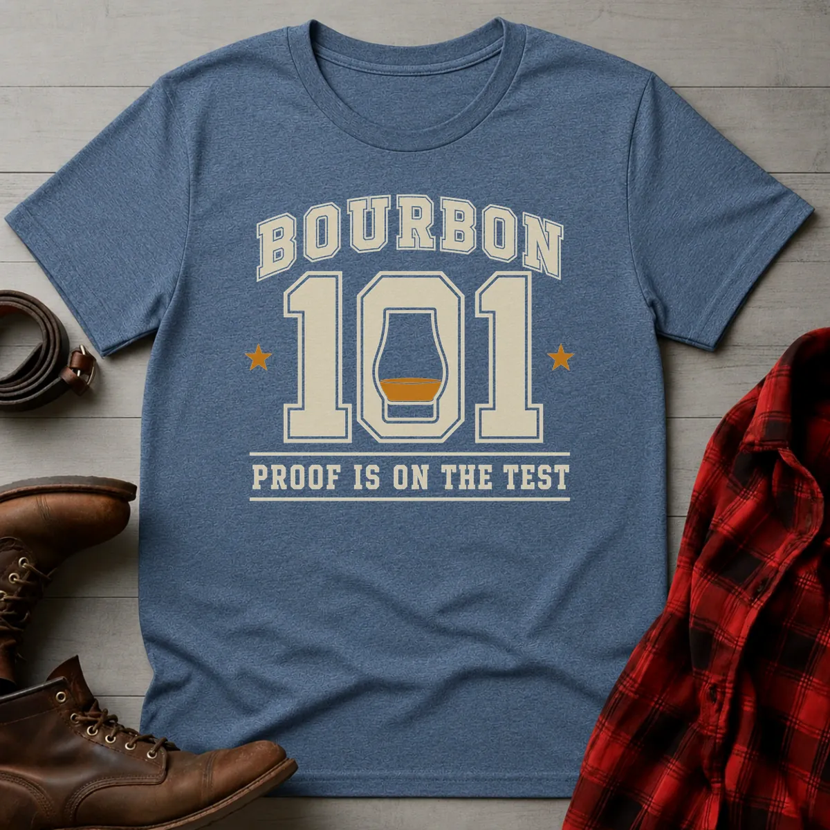 Bourbon 101 Proof Is on the Test T-Shirt