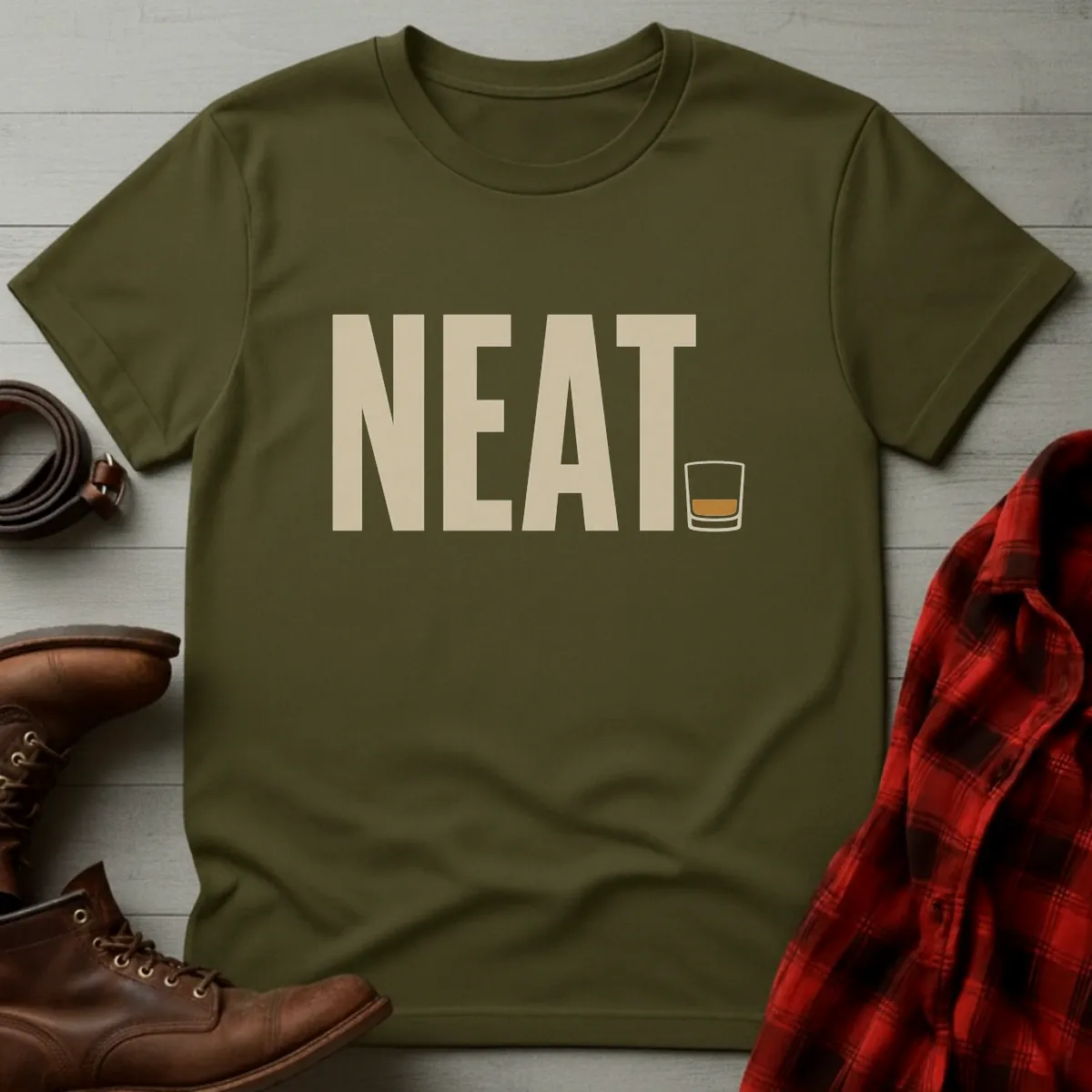 Neat Period Whiskey T-Shirt