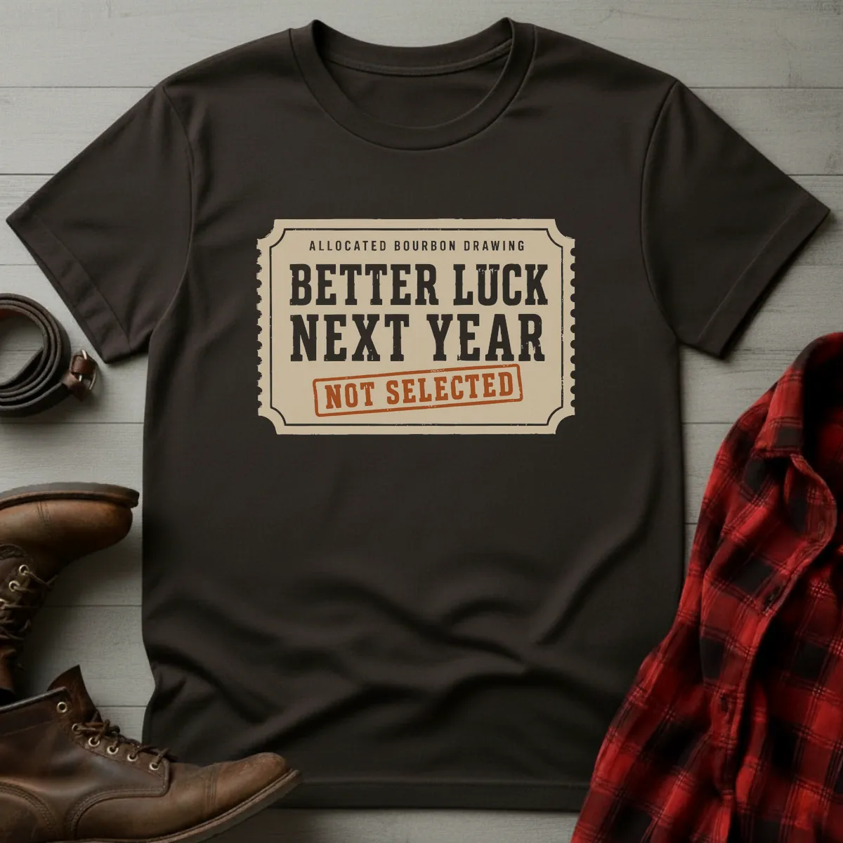Better Luck Next Year Allocated Bourbon T-Shirt