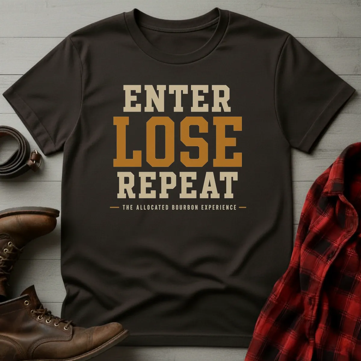 Enter Lose Repeat Allocated Bourbon T-Shirt