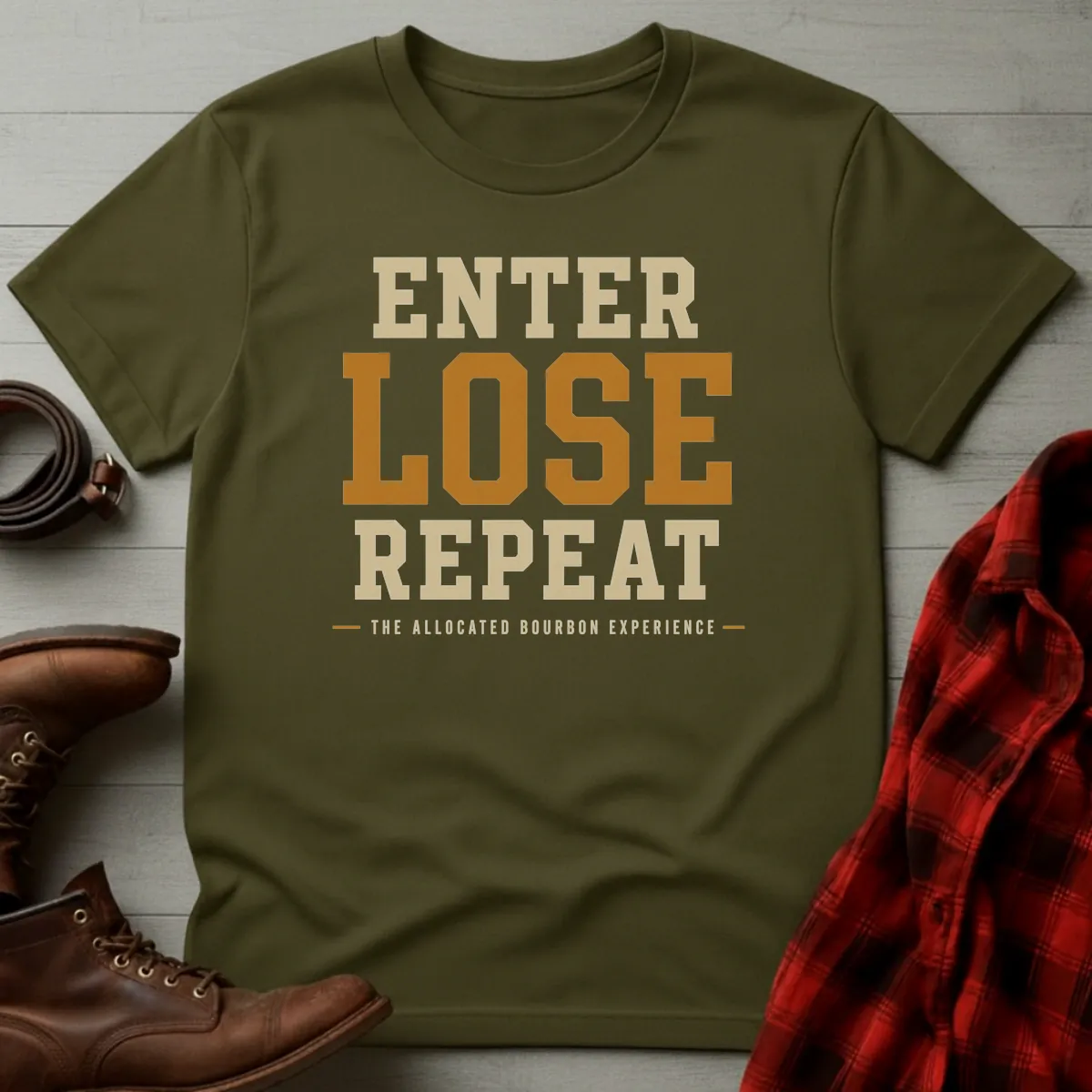 Enter Lose Repeat Allocated Bourbon T-Shirt