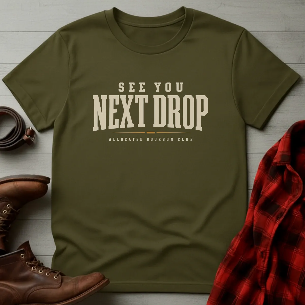 See You Next Drop Allocated Bourbon T-Shirt