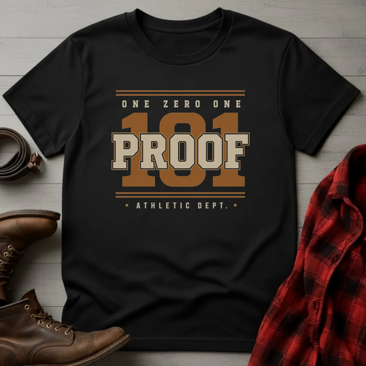 101 Proof Whiskey Athletic Dept T-Shirt