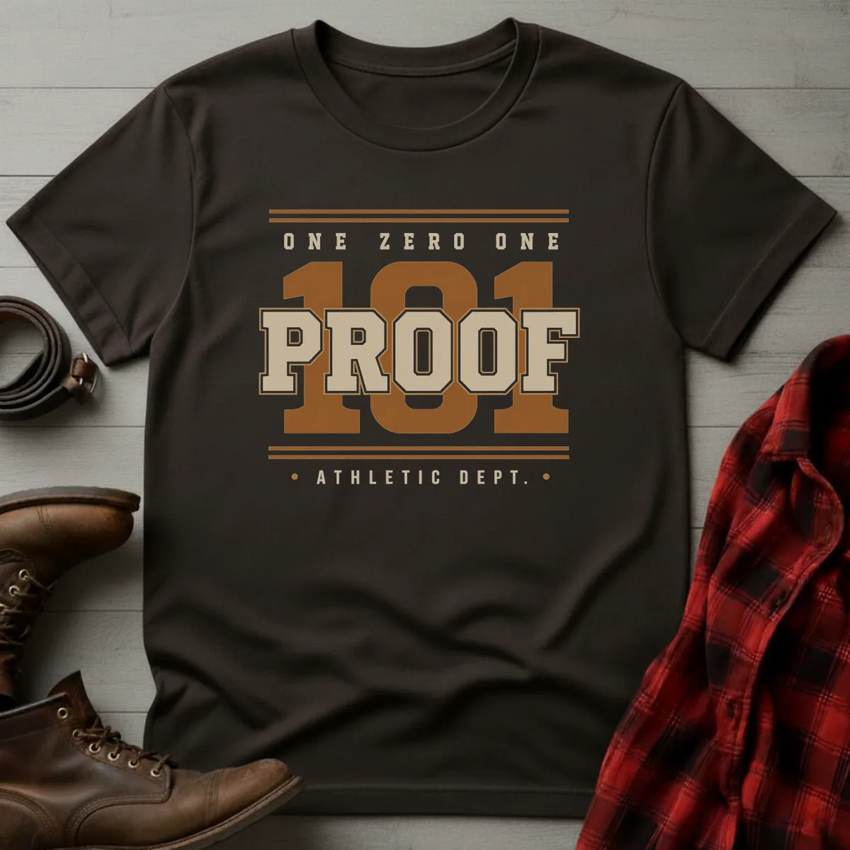101 Proof Whiskey Athletic Dept T-Shirt
