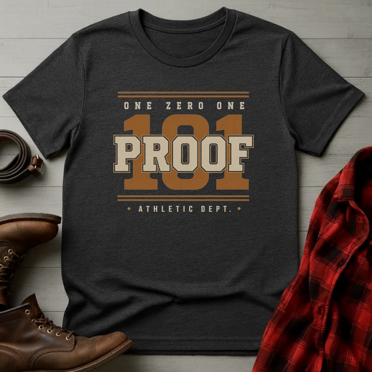 101 Proof Whiskey Athletic Dept T-Shirt