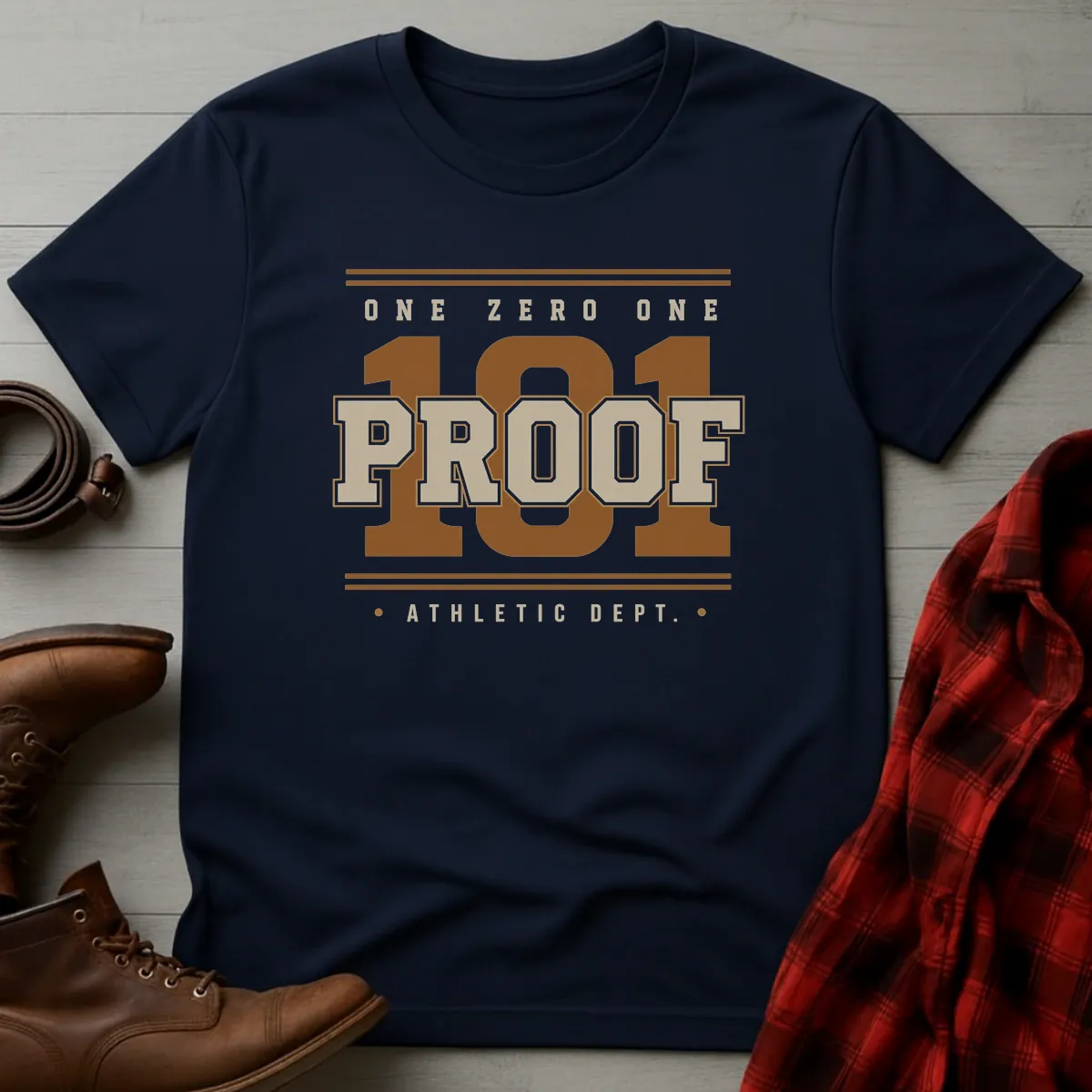 101 Proof Whiskey Athletic Dept T-Shirt