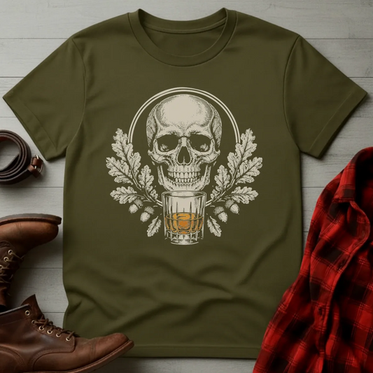 Skull Oak Whiskey T-Shirt