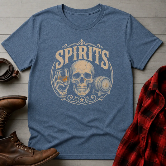 Spirits Skull Whiskey T-Shirt