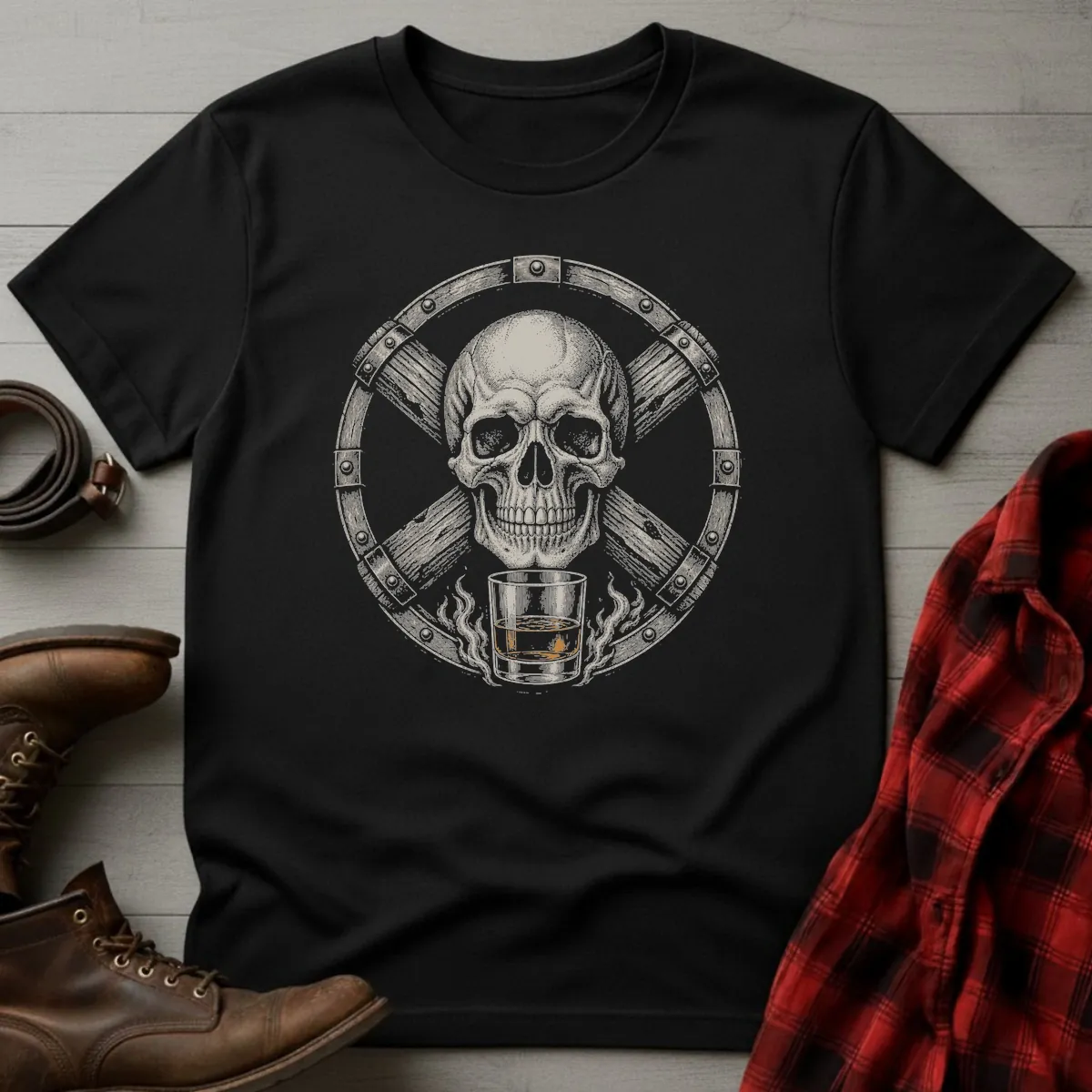 Skull Barrel Whiskey T-Shirt