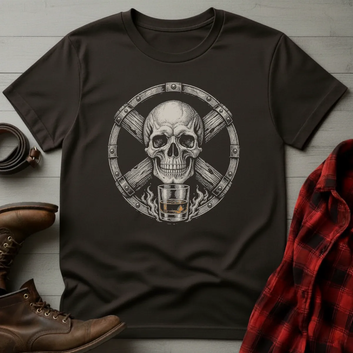 Skull Barrel Whiskey T-Shirt