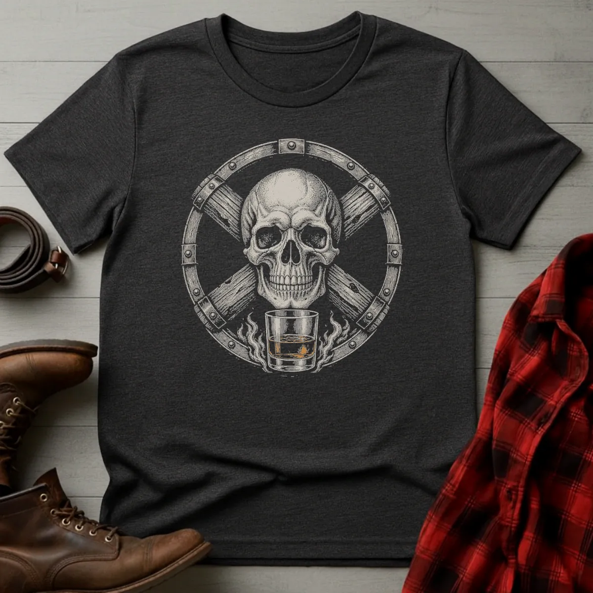 Skull Barrel Whiskey T-Shirt