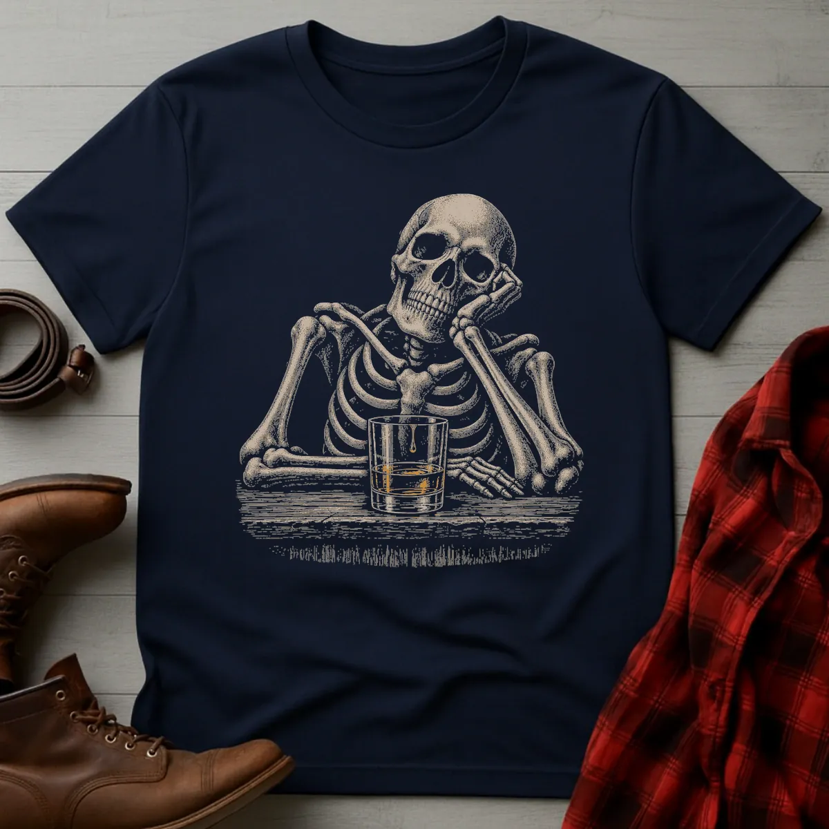 Skeleton Whiskey Break T-Shirt