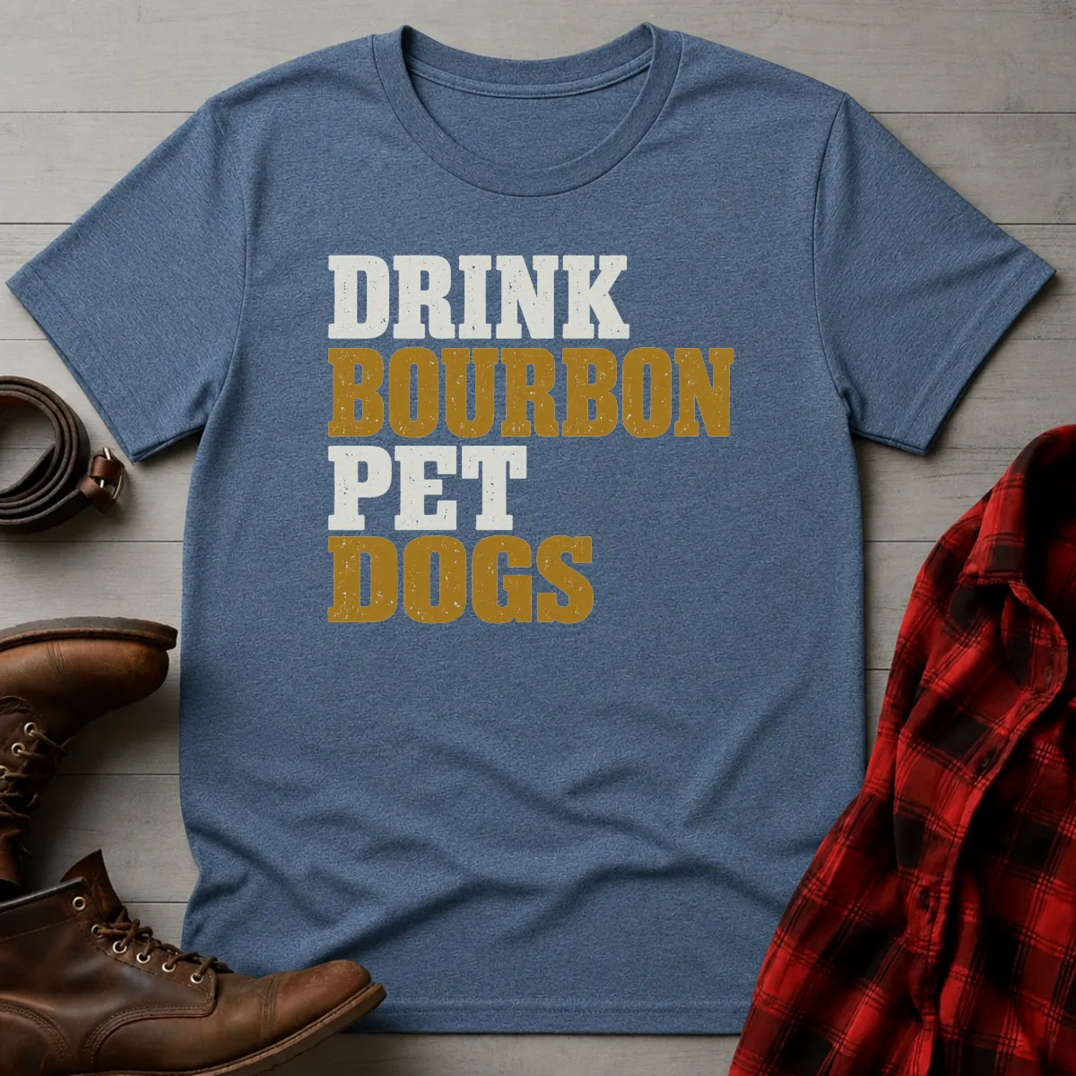 Drink Bourbon Pet Dogs T-Shirt