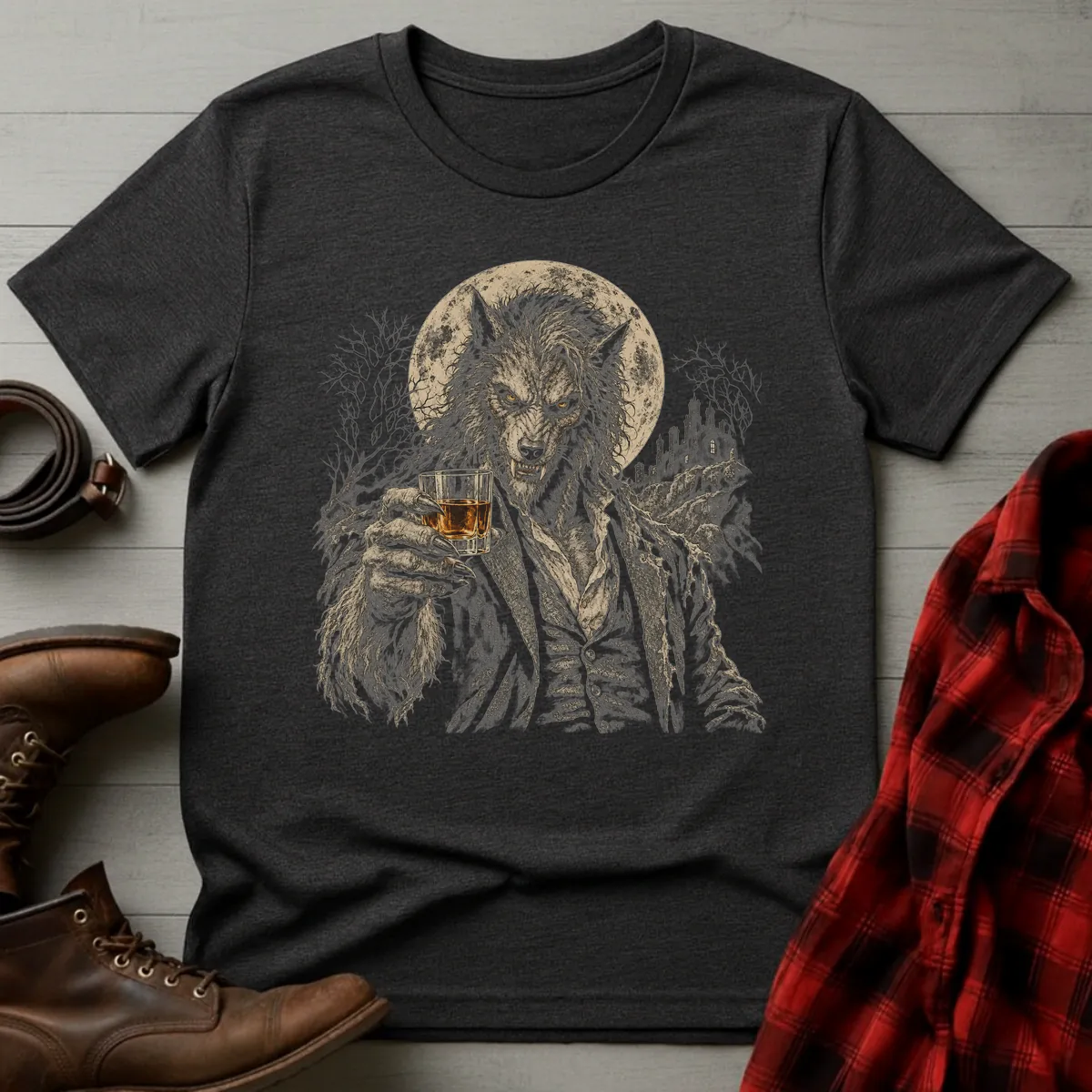 Whiskey Werewolf Toast T-Shirt