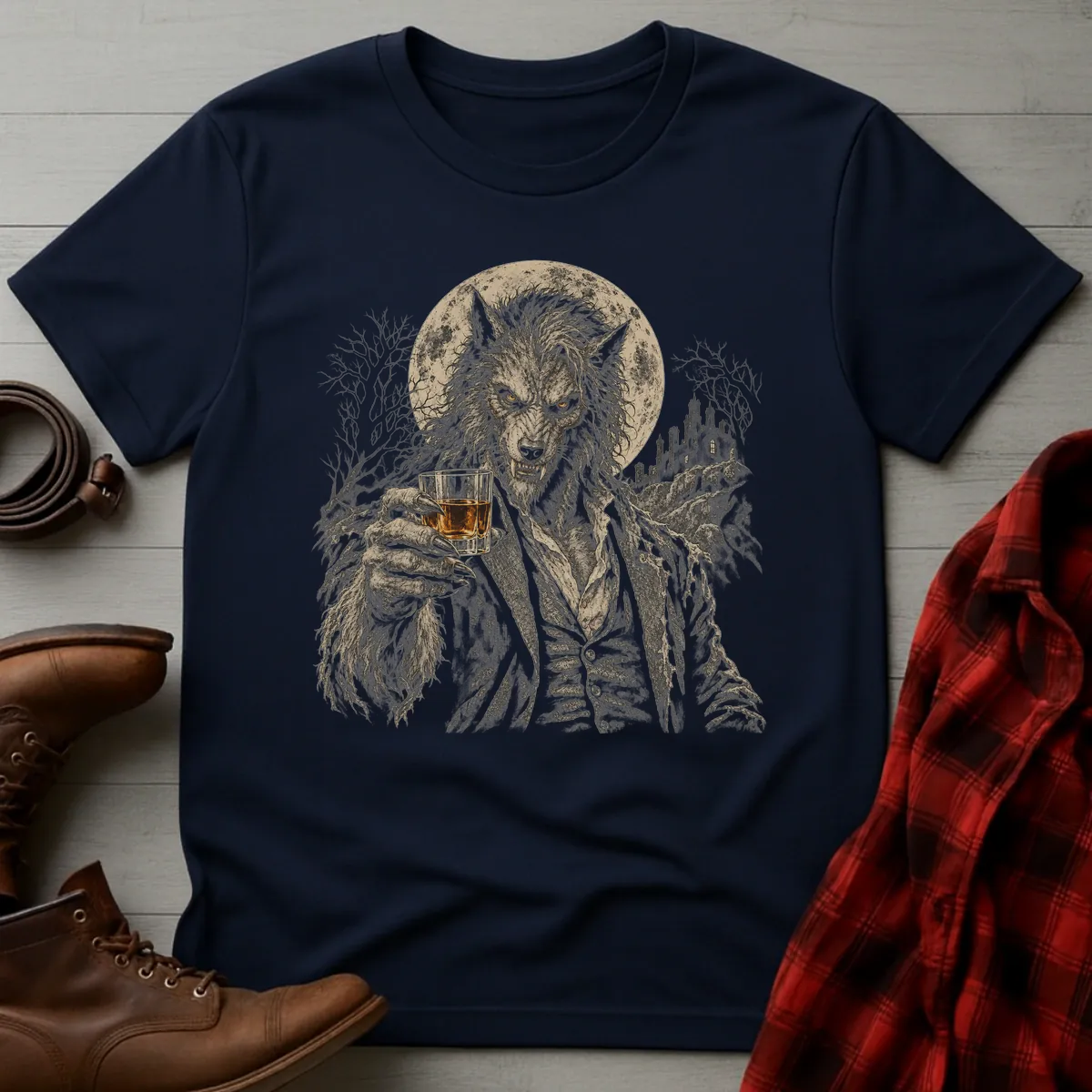 Whiskey Werewolf Toast T-Shirt