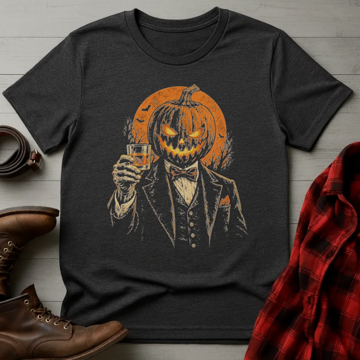 Jack O'Lantern Whiskey Toast T-Shirt