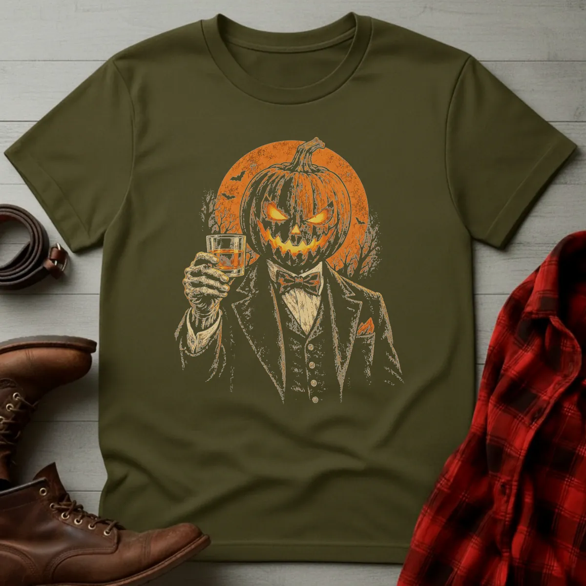 Jack O'Lantern Whiskey Toast T-Shirt